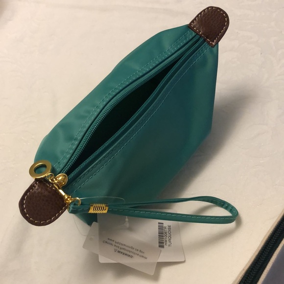 LAUREN RALPH LAUREN  “LRL” canvas CLUTCH & WRISTLET by “J” PERSONAL / MAKE UP - Picture 3 of 12